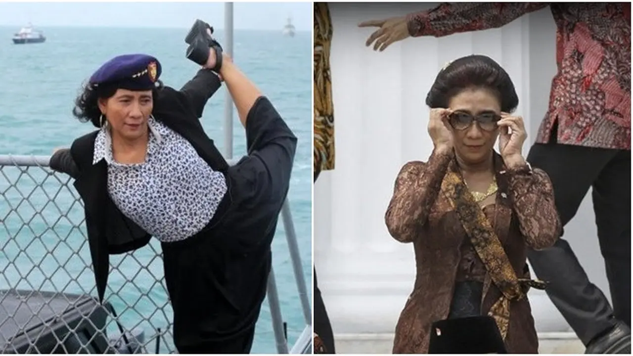 5 Gaya Kocak Susi Pudjiastuti, Keren Abis