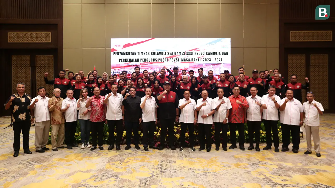 Penyambutan Timnas Voli Indonesia untuk SEA Games 2023 Kamboja dan Perkenalan Pengurus Pusat PBVSI masa Bakti Tahun 2023-2027
