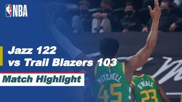 Berita Video Highlights NBA, Utah Jazz Permalukan Tamunya Portland Trail Blazers 122-103