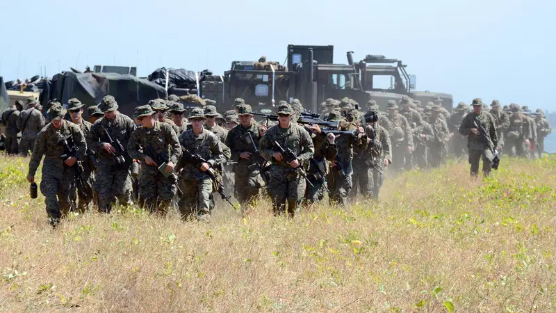 Marinir Indonesia-Amerika Latihan Militer Bareng di Situbundo