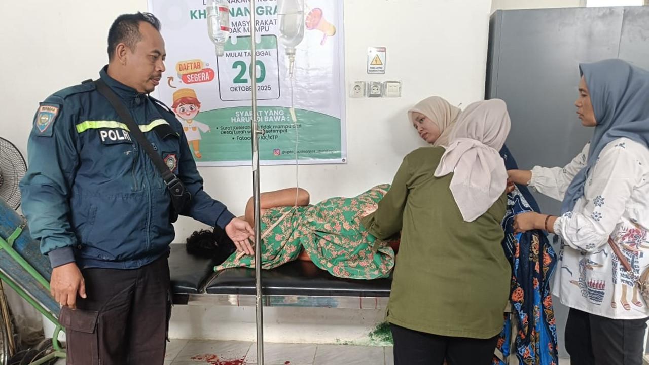 Bersimbah Darah, IRT di OKU Kabur ke Rumah Kades usai Ditikam Suami