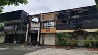 Ruko di Klojen Malang hangus dilalap api. (Istimewa)