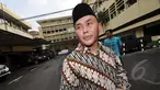 Sugianto Sabran, pelapor kasus kesaksian palsu yang membelit Bambang Widjojanto, mendatangi Gedung Bareskrim Mabes Polri, Jakarta, Jumat (23/1/2015). (Liputan6.com/Miftahul Hayat)