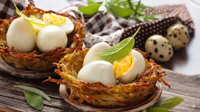 telur puyuh rebus