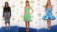 Berikut ketiga selebriti berbusana terbaik dalam Teen Choice Awards 2014.