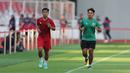 Pratama Arhan terlihat latihan terpisah di sesi latihan Timnas Indonesia jelang laga perdana Piala AFF 2022 melawan Kamboja di Stadion Gelora Bung Karno, Selasa (20/12/2022).