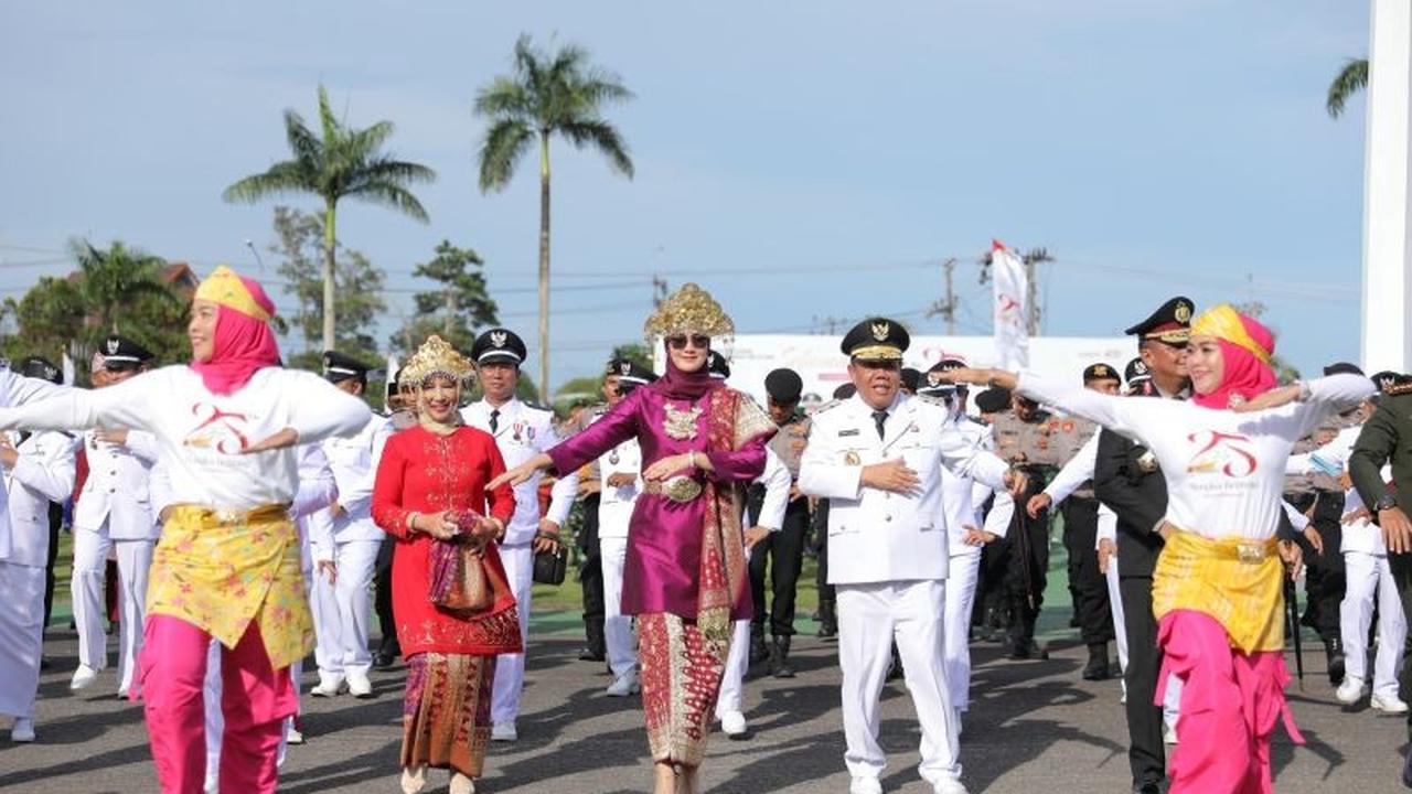 15.000 ASN Forkopimda Sukses Tampilkan Tari Bedincak Meriahkan HUT ke-25 Babel