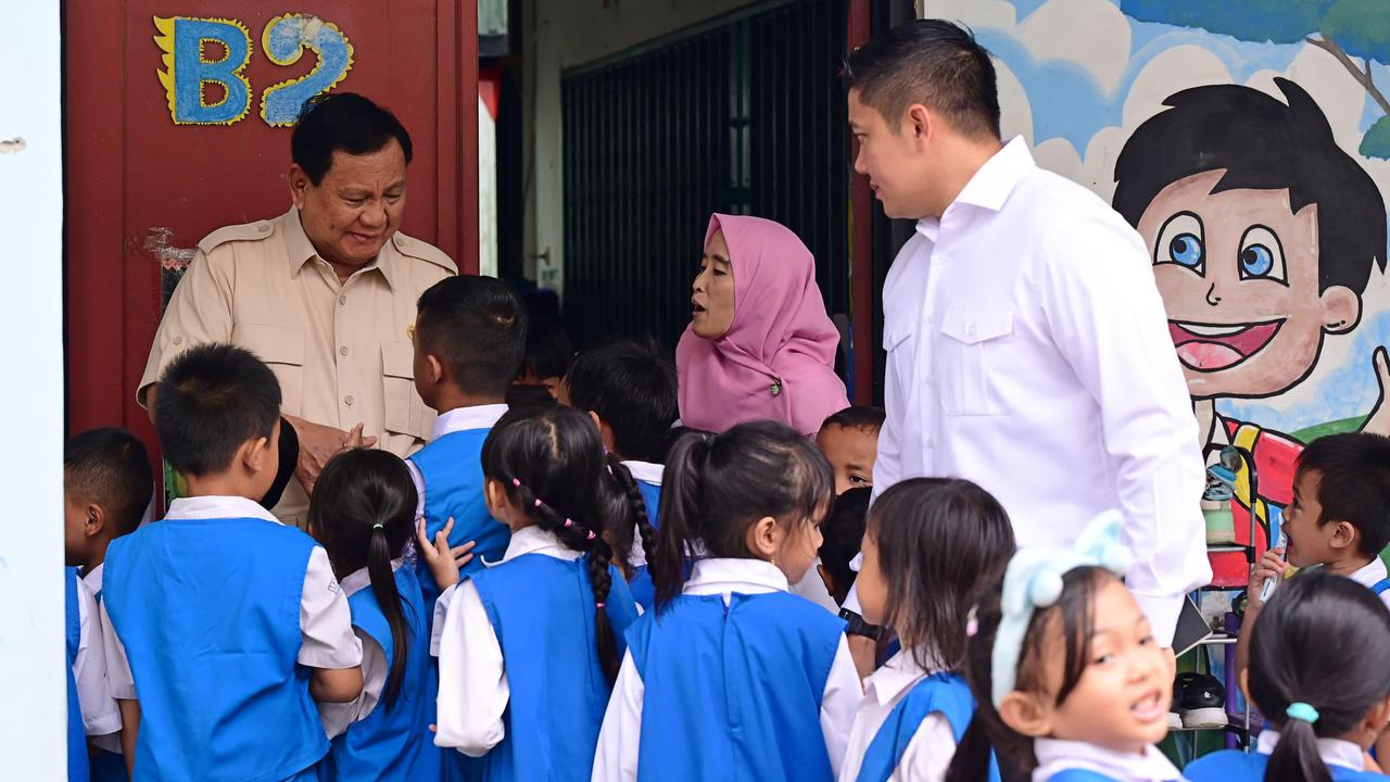 prabowo cek makan bergizi gratis di jakarta timur