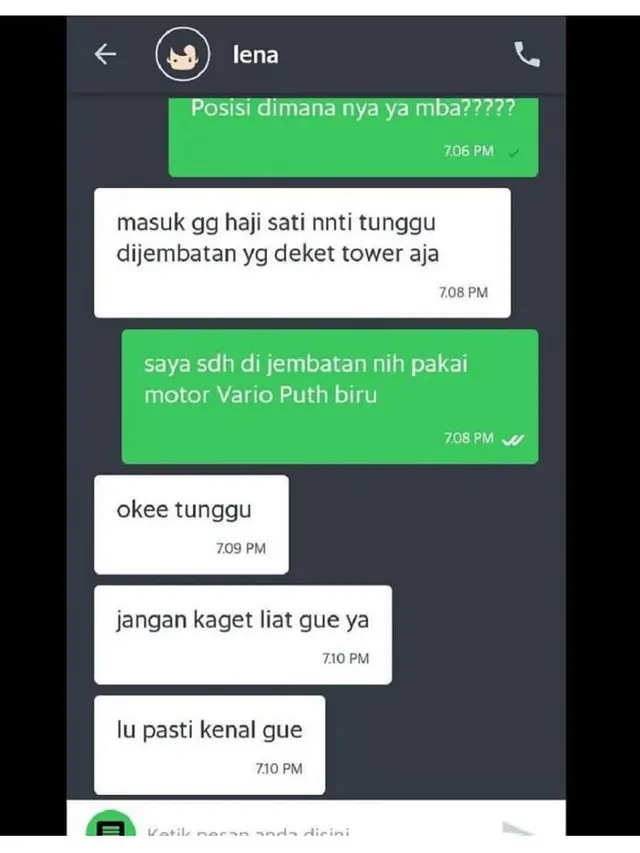 Chat Kocak Ojek Online Saat Disuruh Menunggu Ini Bikin Cengar- Cengir