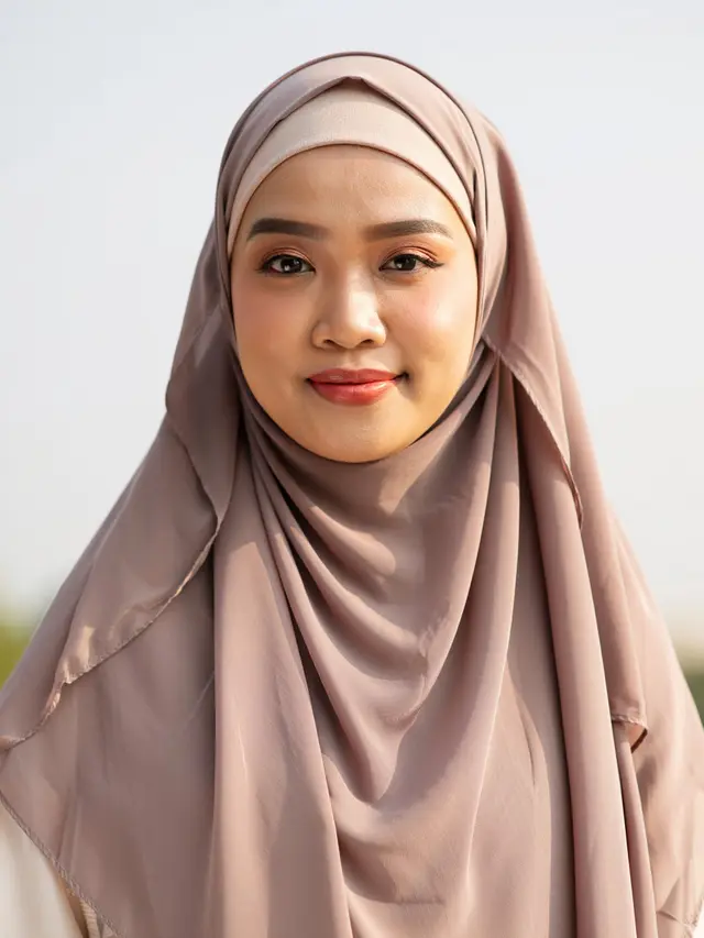 Model Hijab Layer Simpel Biar Penampilan Nggak Terlihat Tua (Foto: Reve Art AI)