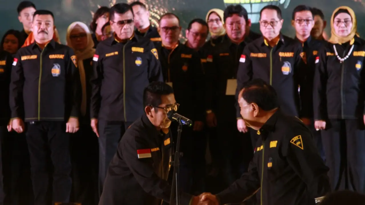 Pelantikan Pengurus DPP GRANAT Masa Bakti 2022-2027 di The Tribrata Darmawangsa, Jakarta Selatan, Jumat (17/2/2023) malam (Istimewa)