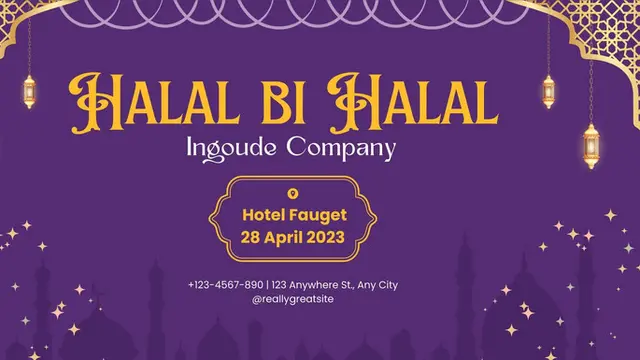 spanduk halal bihalal