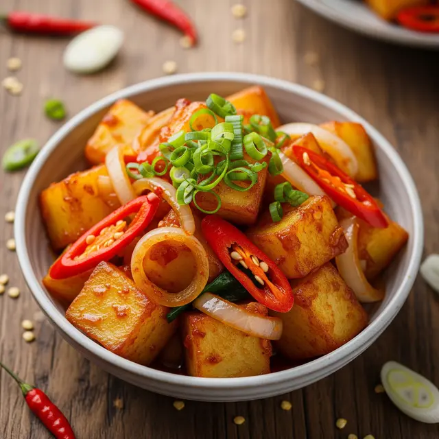 Kentang Tumis Cabai Bawang (AI Generated)