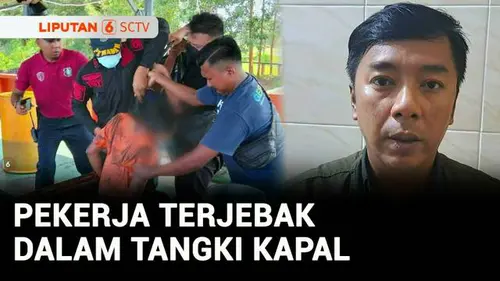 VIDEO: Evakuasi Menegangkan! Dua Pekerja Terjebak dalam Tangki Kapal