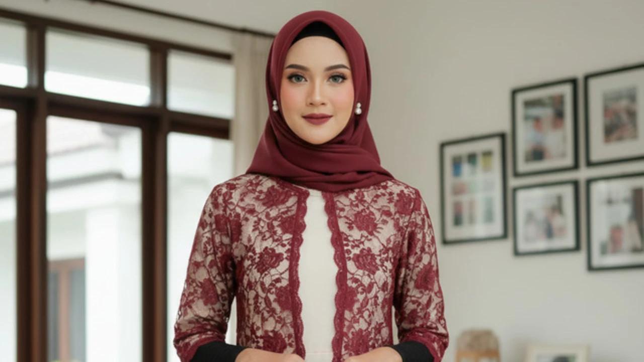 7 Inspirasi Model Gamis Brokat Copotan dengan Tampilan Fleksibel, Stylish di Berbagai Acara