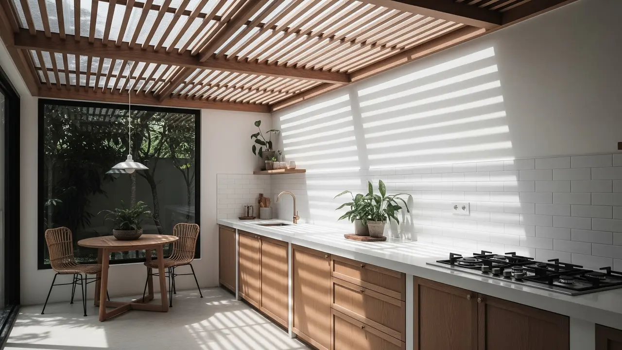 Model Atap Dapur Belakang Rumah yang Adem dan Terang