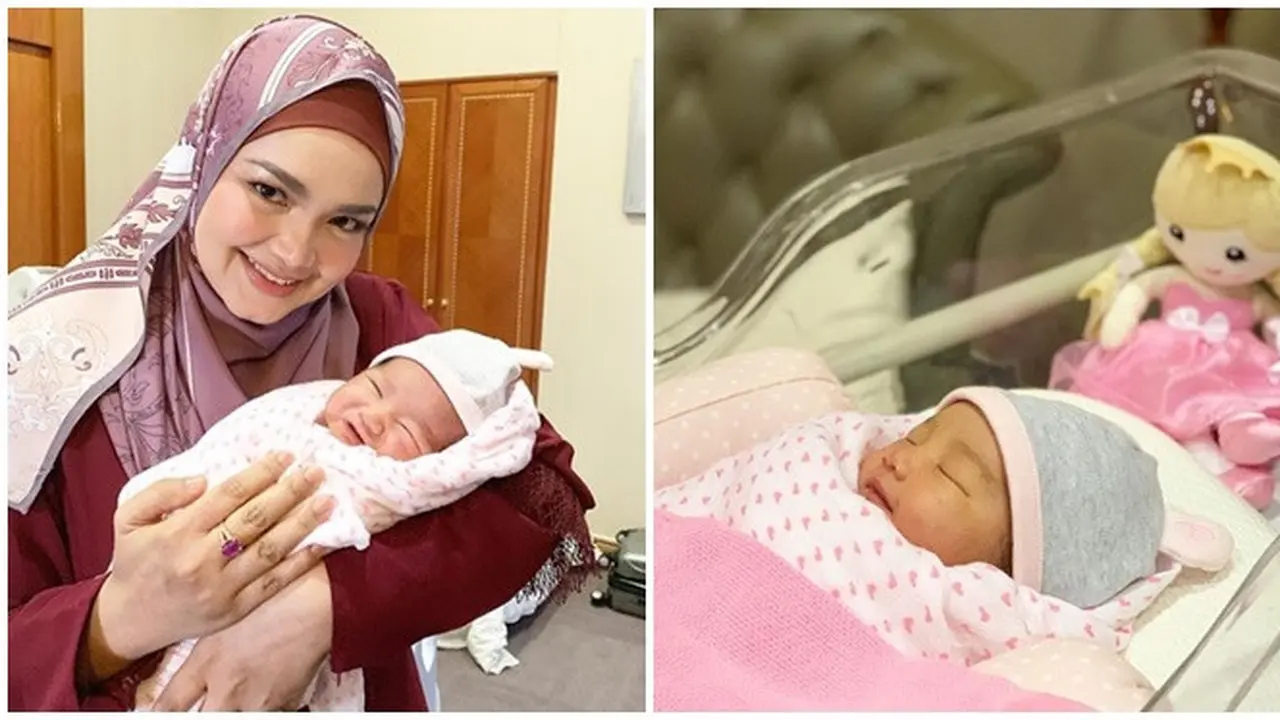 Siti Nurhaliza Saat Bersama Cucu Perempuannya yang Baru Lahir