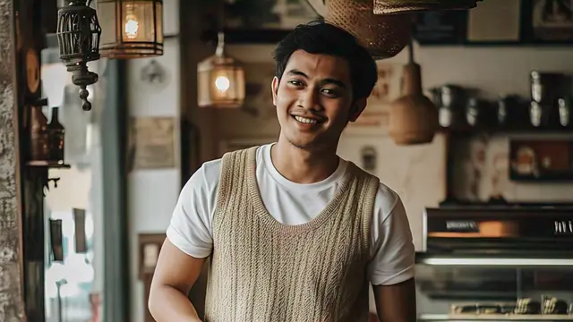 Contoh Outfit Vintage untuk Pria (created by Meta AI)