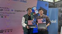 Matius Tirtawirya, Consumer Notebook Product Manager, Acer Indonesia, saat acara peluncuran Acer Swift 14 AI di Jakarta, Rabu (6/11/2024). (Liputan6.com/ Yuslianson)