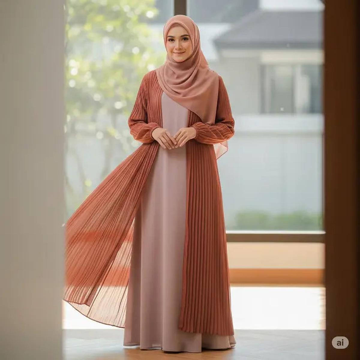 Bikin Pangling, Ini Model Gamis Kondangan 2025 yang Tetap Syar'i dan Glamor