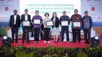 Acara National Seminar on Kualanamu as an International Hub in ASEAN: Challenges and Realization di Medan, Selasa (20/9/2022). (Ist)