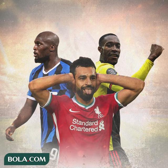 Ilustrasi - Romelu Lukaku, Mohamed Salah, Daniel Sturridge
