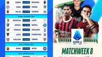 Jadwal dan link siaran langsung Serie A Liga Italia 2024/25 matchweek ke 8 di Vidio pekan ini. (sum. doc. vidio.com)