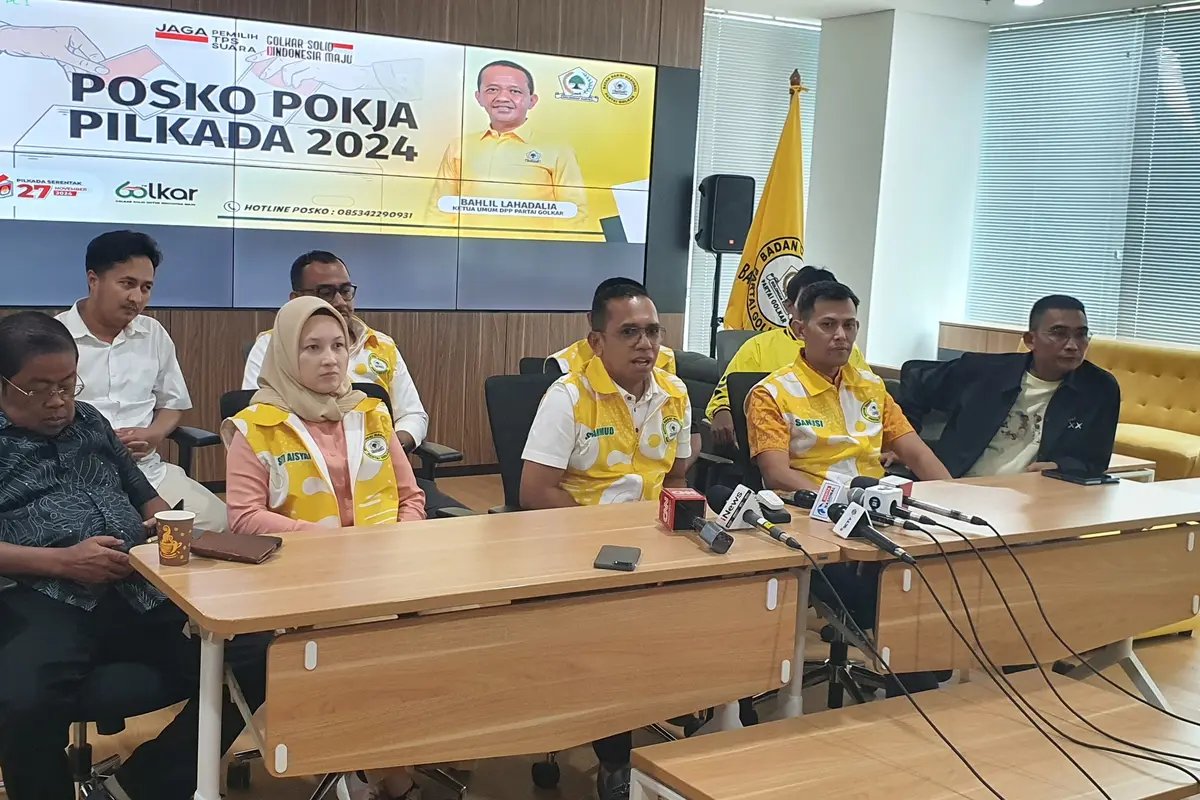 DPP Partai Golkar melaporkan hasil sementara dari pelaksanaan Pilkada serentak 2024.