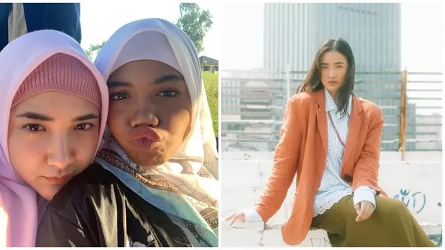 6 Potret Nadya Arina Pakai Hijab Vs Rambut Digerai, Bintangi 'Pantaskah Aku Berhijab'