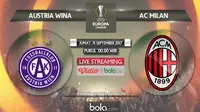 Liga Europa 2017 Austria Wina vs AC Milan (Bola.com/Adreanus Titus)