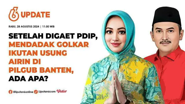 Ketua Umum Partai Golkar Bahlil Lahadalia membantah alasan partainya mengubah dukungan ke Airin Rachmi Diany-Ade Sumardi di Pilgub Banten karena pidato Ketua Umum PDI Perjuangan (PDIP) Megawati Soekarnoputri. Padahal, sebelumnya Partai Golkar sudah b...