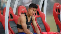 Bek tengah PSIS Semarang, Wahyu Prasetyo, merasa bangga bisa kembali mendapatkan panggilan untuk memperkuat Timnas Indonesia pada laga melawan Brunei Darussalam pada Kualifikasi Piala Dunia 2026 Zona Asia. (Bola.com/Radifa Arsa)