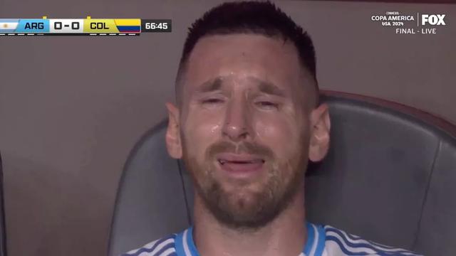 Lionel Messi Berlinang Air Mata Usai Alami Cedera di Final Copa America