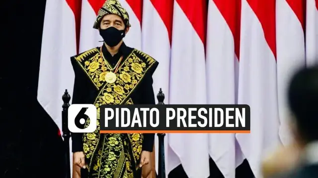 Presiden Jokowi menghadiri sidang tahunan MPR dalam rangka HUT RI dengan memakai baju adat Nusa Tenggara Timur.