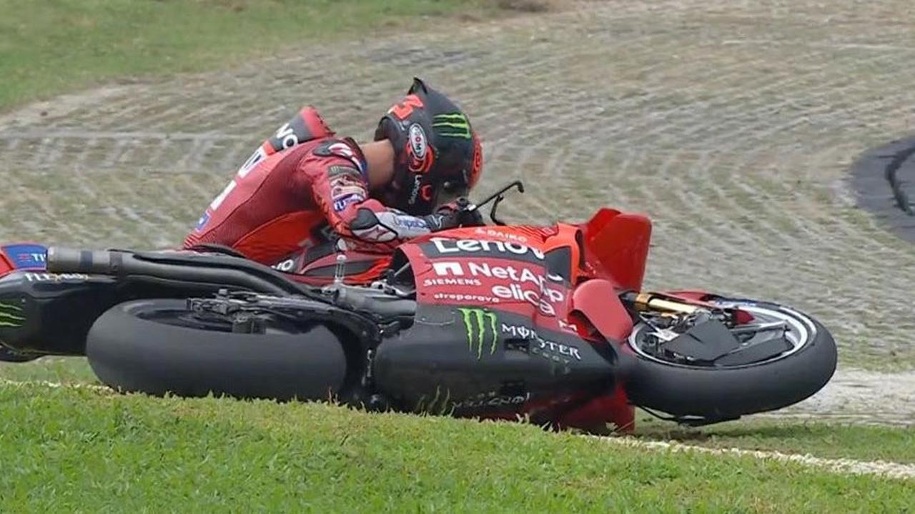 Momen Pecco Bagnaia saat Alami Kecelakaan di Sprint Race MotoGP Malaysia 2024 hingga Gagal Finish