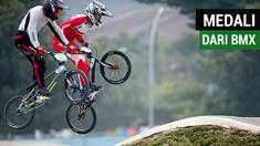 Berita video aksi dua atlet balap sepeda BMX saat di lintasan yang berbuah dua medali untuk Indonesia di Asian Games 2018.