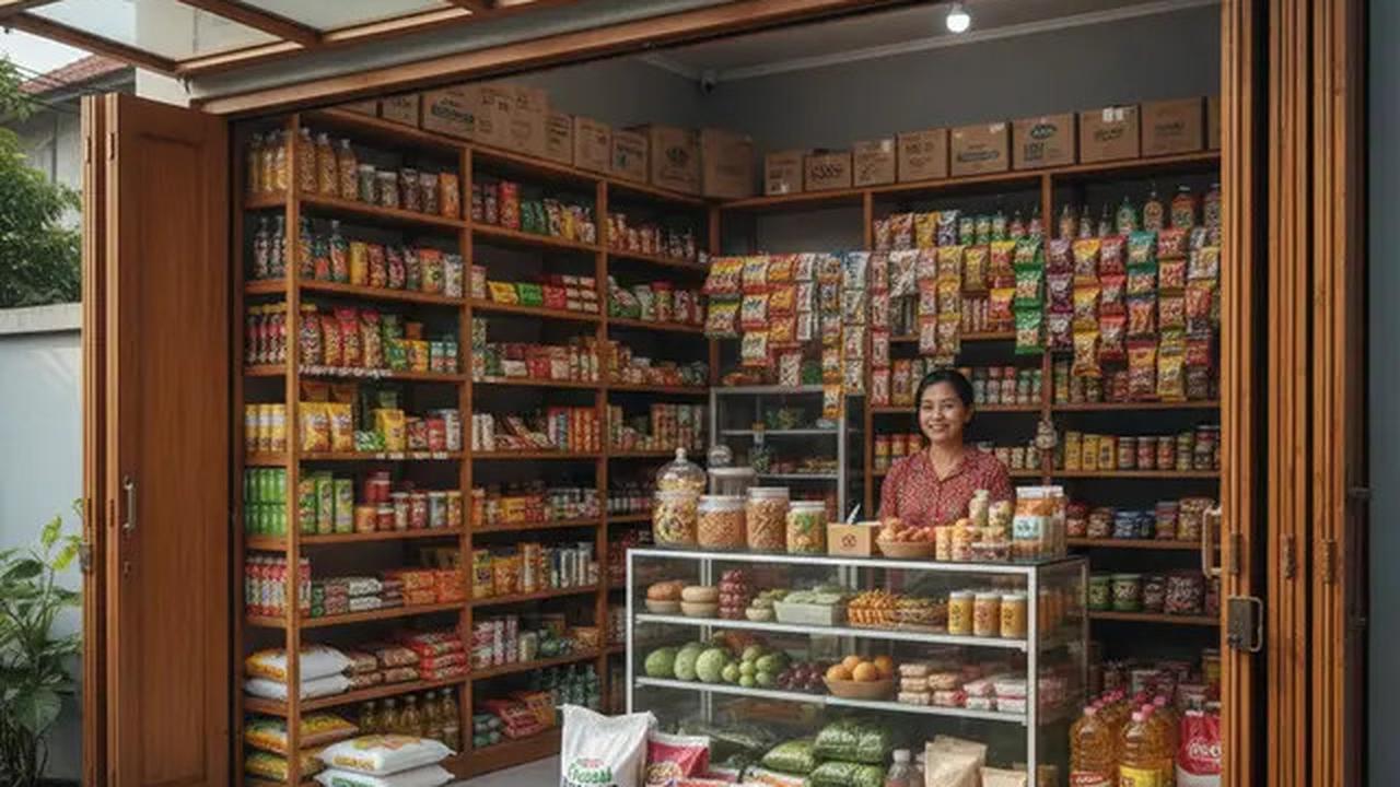 8 Inspirasi Warung Kelontong dengan Ruangan Terbatas Tapi Terlihat Penuh dan Lengkap