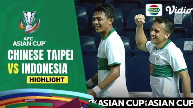 Berita video highlights babak pertama laga leg II babak play-off Kualifikasi Piala Asia 2023 antara Chinese Taipei melawan Timnas Indonesia, di mana sementara gol Egy Maulana Vikri menjadi pembeda, Senin (11/10/2021) malam hari WIB.