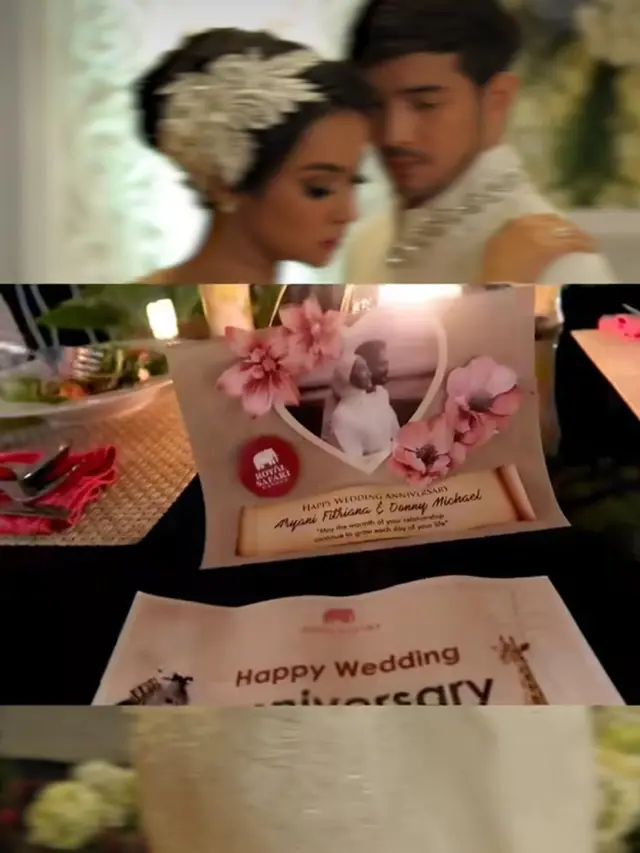 Donny Michael dan Aryani Fitriana Rayakan Hari Jadi Pernikahan Sambil Suap-suapan