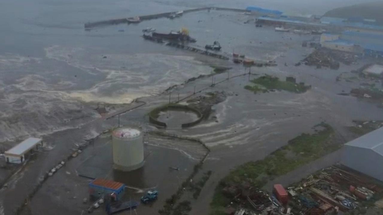 VIDEO: Rekaman Kondisi Mengerikan Tsunami di Hokkaido Jepang & Rusia Usai Gempa M 8.8