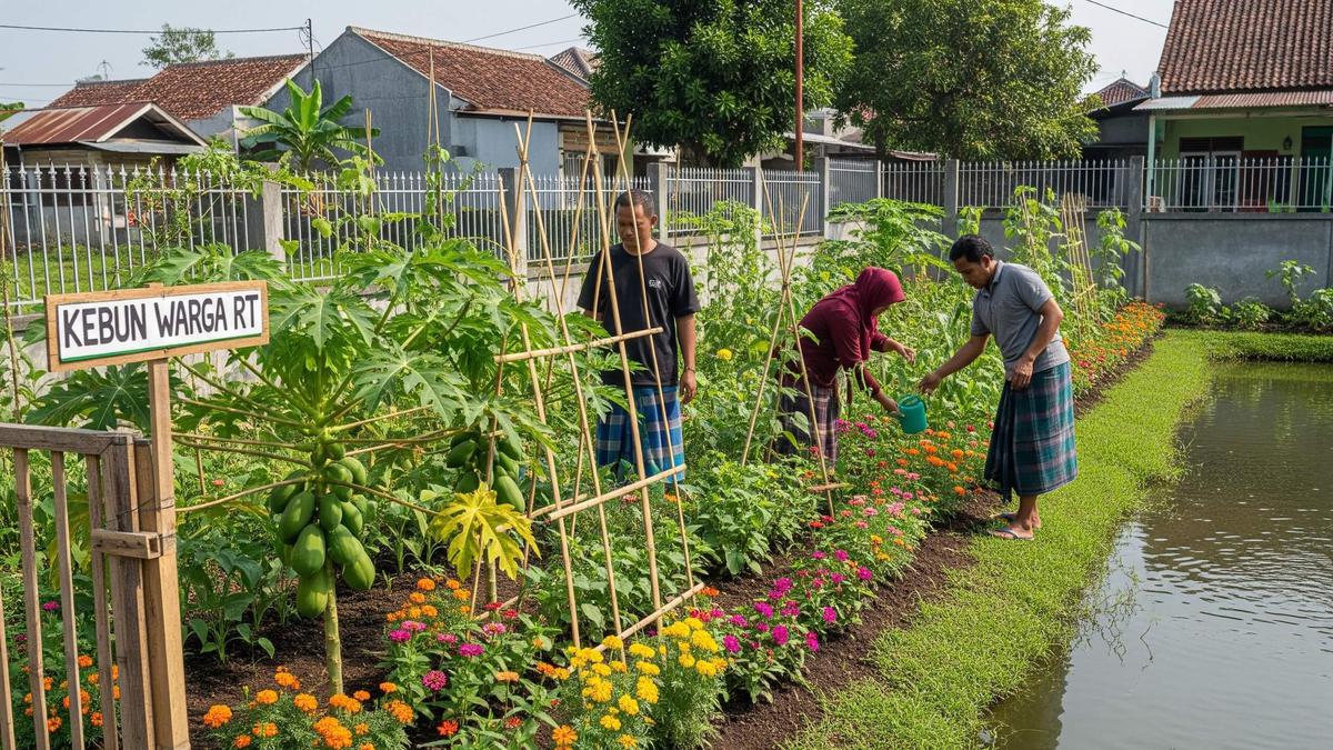 7 Inspirasi Kebun Produktif Warga RT Tanpa Modal Besar, Lahan Kosong Jadi Berkah