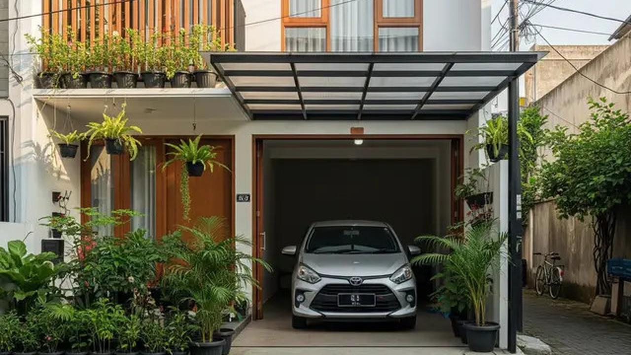 10 Desain Rumah Sempit Ada Garasi Mobil Kecil, Solusi Lahan Terbatas