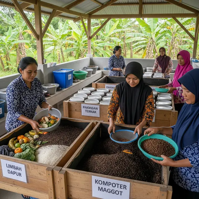 9 Ide Ternak Maggot dari Limbah Dapur untuk Ibu-Ibu Desa Wisata, Membuka Peluang Baru