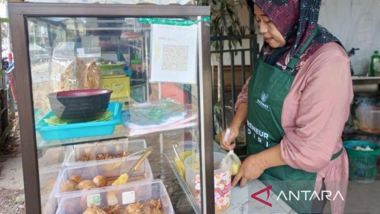 BMD Baznas Berdayakan Pedagang Nasi Banjarmasin, Raup Omzet Rp1 Juta Per Hari