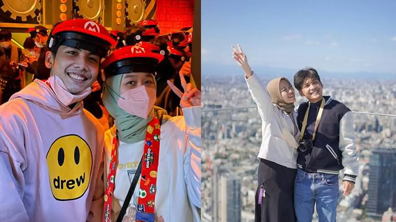 7 Potret Seru Bintang Emon dan Istri Liburan Ke Jepang, Bak Orang Masih Pacaran