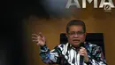 Juru Bicara Mahkamah Agung (MA), Andi Samsan Nganro memberikan keterangan terkait putusan Baiq Nuril, di Jakarta, Senin (8/7/2019). MA memahami putusan PK Baiq Nuril menuai pro-kontra namun, menolak jika putusan PK Baiq dianggap Ombudsman RI berpotensi maladministrasi. (Liputan6.com/Johan Tallo)