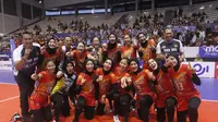 Tim putri TNI AU menyapu bersih tiga laga babak reguler putaran kedua Pul EE Livoli Divisi Utama di GOR Sritex Arena, Solo, Jawa Tengah, dengan kemenangan. (foto: PBVSI)