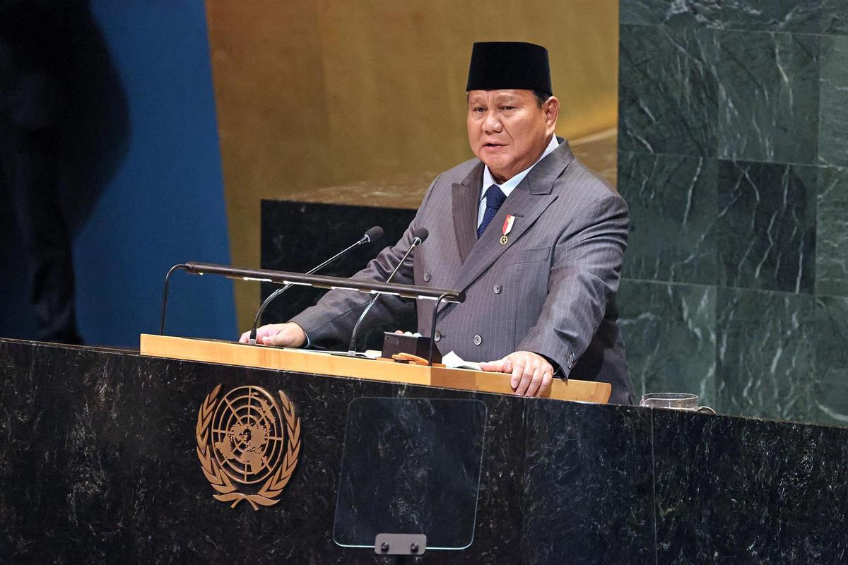 FOTO: Momen Perdana Presiden Prabowo Berpidato di Sidang Umum PBB
