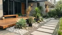 8 Desain Taman Kering Tanpa Penyiraman Harian, Inspirasi Estetik dengan Perawatan Super Praktis