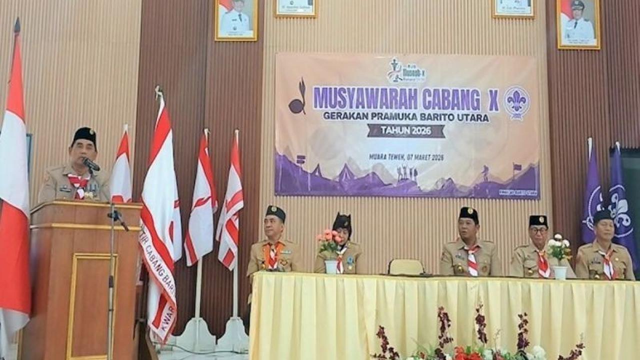 Muscab Ke-10 Gerakan Pramuka Barito Utara: Bupati Tekankan Peran Penting Pramuka dalam Membangun Karakter Generasi Muda
